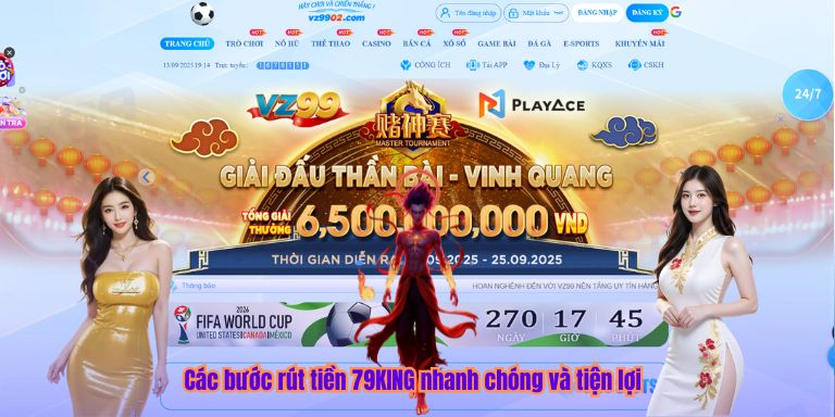 Rút Tiền 79KING Các bước rút tiền 79KING nhanh chóng và tiện lợi