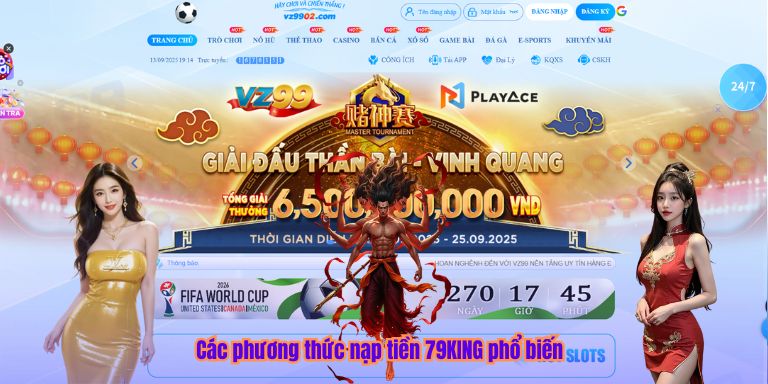 Nạp Tiền 79KING Các phương thức nạp tiền 79KING phổ biến