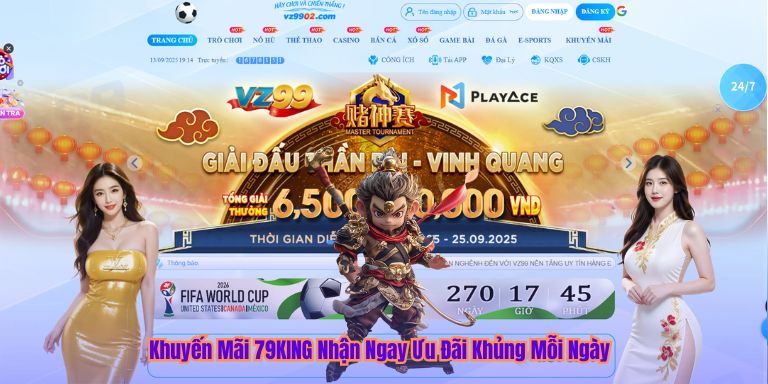 Khuyến Mãi Khuyến Mãi 79KING Nhận Ngay Ưu Đãi Khủng Mỗi Ngày